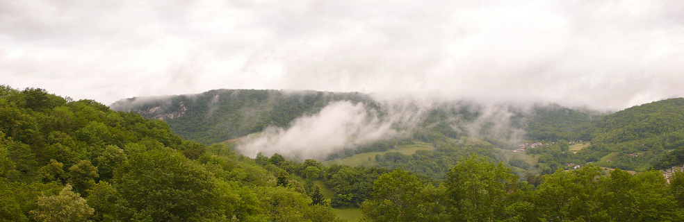 Vue des montagnes depuis l'atelier - Laurent CROUZET